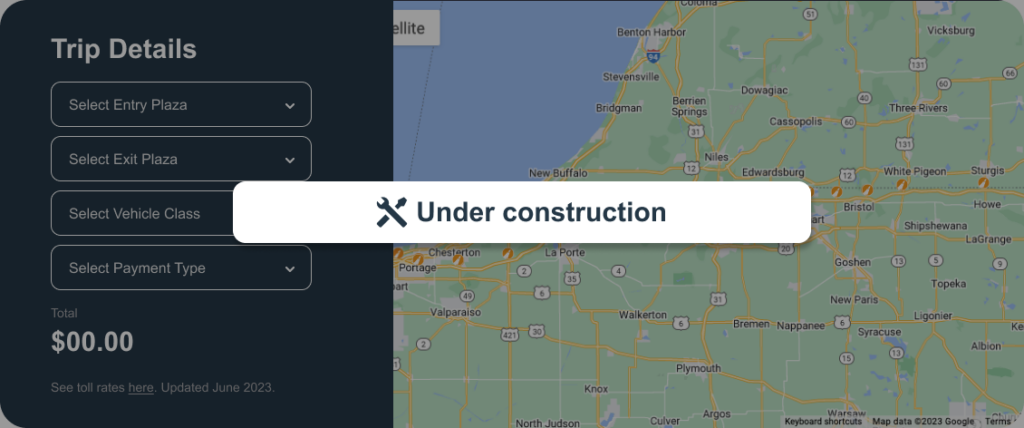 Toll Calculator Indiana Toll Road   Under Construction 1024x428 